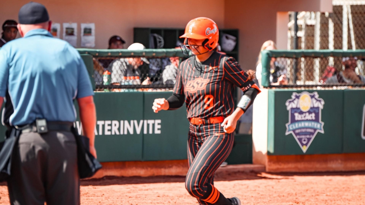 Oklahoma State Softball Run Rules Texas A M 8 0 Pokes Report