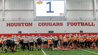 Oklahoma State Back at Work with Heaviest Practice in Houston