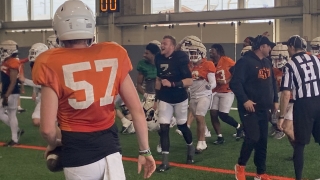 Oklahoma State Spring Football Closes With Spirited Scrimmage and Lots of Recruits