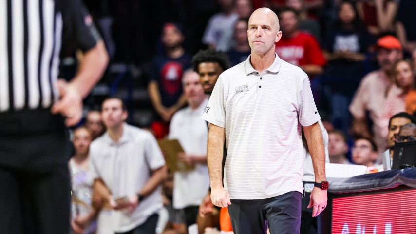 Lutz is Usually Pretty Cool, But 37-point Loss to Arizona Had the Pokes' Coach on Edge