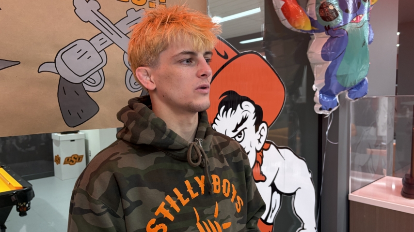 Oklahoma State's Jax Forrest Sports New Look for the NCAAs