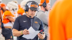 Watch: Eric Morris Talks Spring Football Nearly Halfway Through Spring