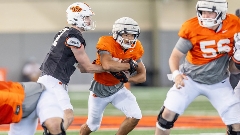 Nothing Like a Lead-Off Home Run, Hawkins Did It in Last Saturday's Scrimmage
