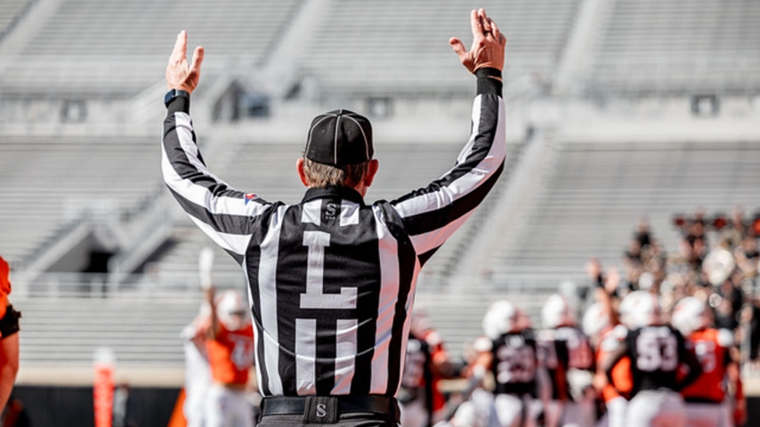 Game Uniforms, Headsets and Tablets, Officials, and an Empty Boone Pickens Means Mock Game