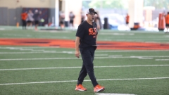Watch: Eric Morris Talks Third Week of Practice