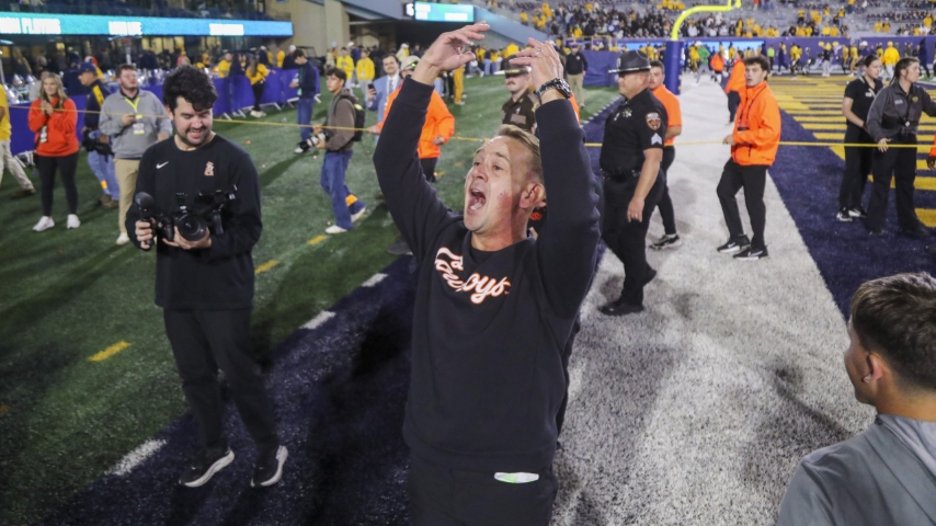 Eric Morris Talks Oklahoma State Bye Week and Armadillo Count Matches Victory Total