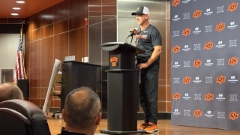Oklahoma State Football Coach Eric Morris Asked About Speculation on AD Chad Weiberg